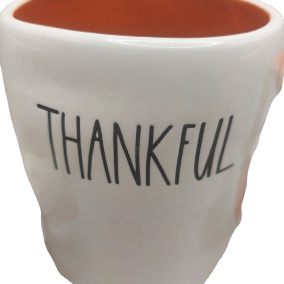 NWT Peanuts X Rae Dunn Snoopy "Thankful" Mug With Fall Pumpkin - Picture 4 of 11